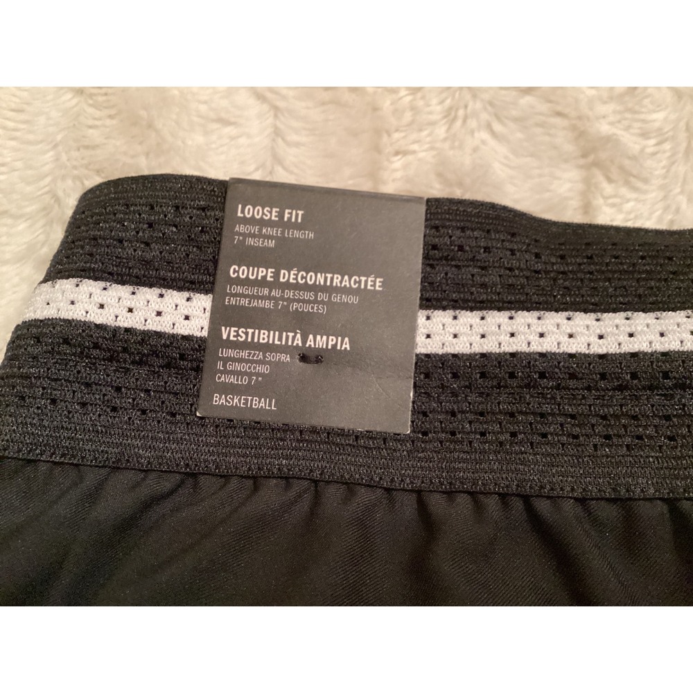 Adidas Mens Crazylite Basketball Shorts Black White 7 Inch Inseam JN0328 Size M - Picture 5 of 7